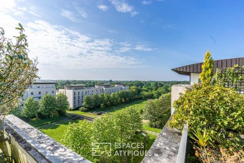 Appartement meublé de 98m2 à Carquefou avec superbe terrasse de 100 m²