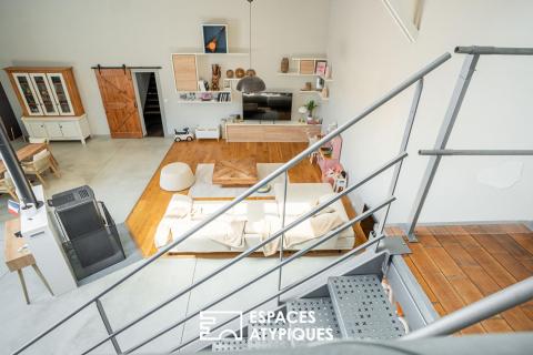 Maison familiale aux volumes généreux, jardin intimiste et architecture contemporaine