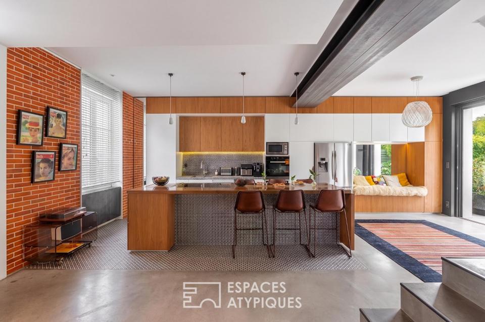 Maison d'architecte avec jardin paysager au coeur de Saint-Pasquier