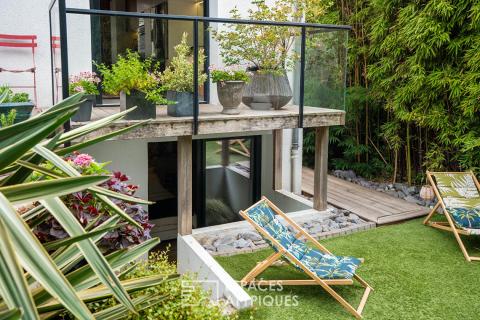 Maison d&rsquo;architecte avec jardin paysager au cœur de Saint-Pasquier