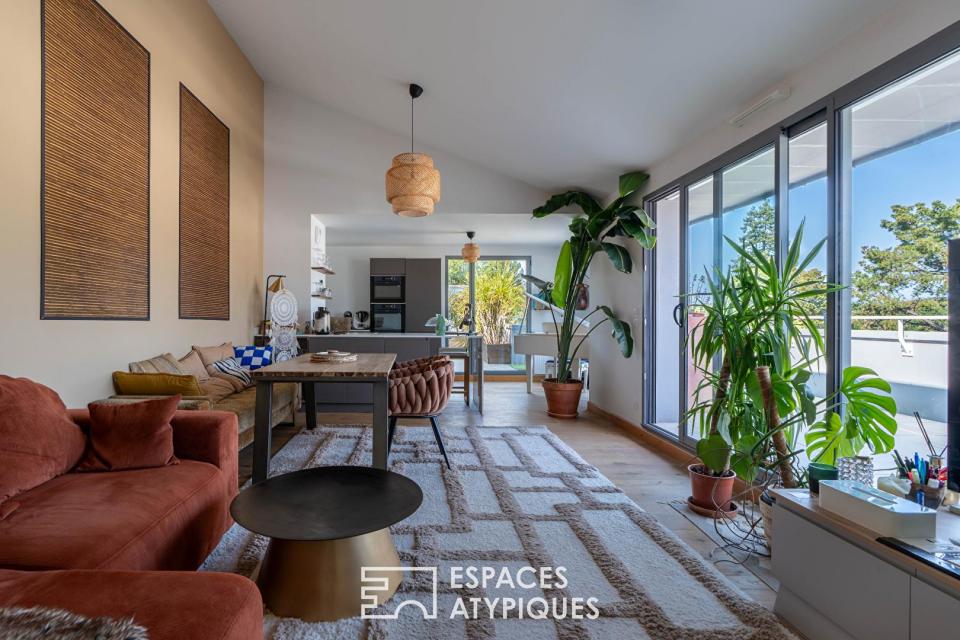 Appartement roof top et sa terrasse de 70 m2 sur la cime des arbres