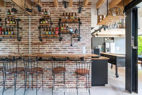 Loft de caractère à l’esthétique industrielle vintage
