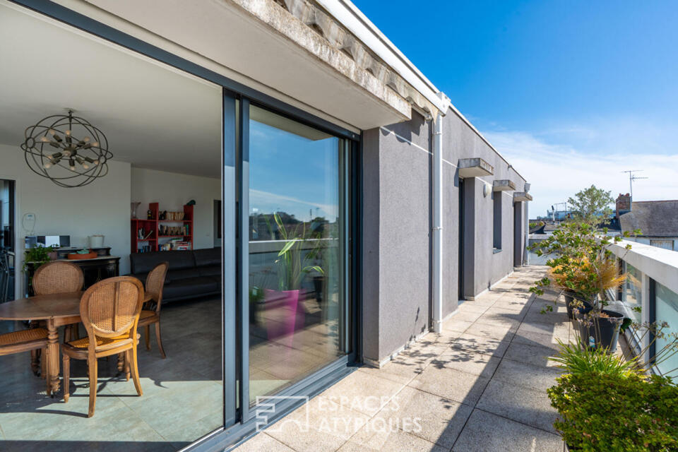 Appartement en roof-top avec terrasse à Saint-Nazaire