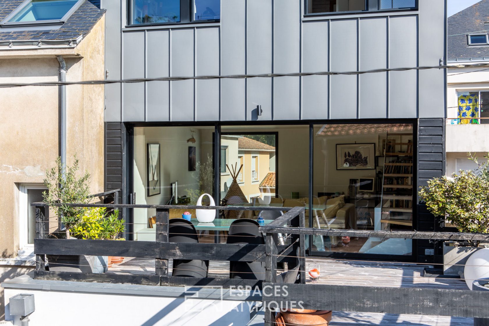 Maison arty et son extension contemporaine