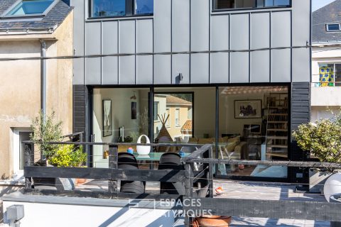 Maison arty et son extension contemporaine