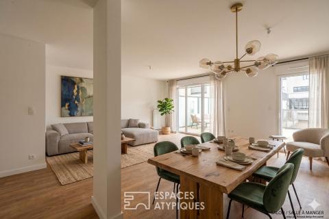 Appartement contemporain de 64 m2 avec grande terrasse au pied des remparts de Guérande