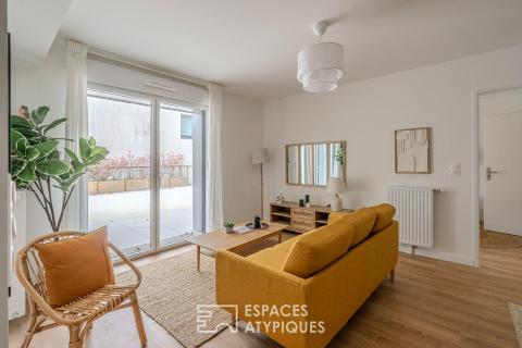 Appartement contemporain  87m2 de 3 chambres avec grande terrasse à proximité immédiate de la vieille ville de Guérande
