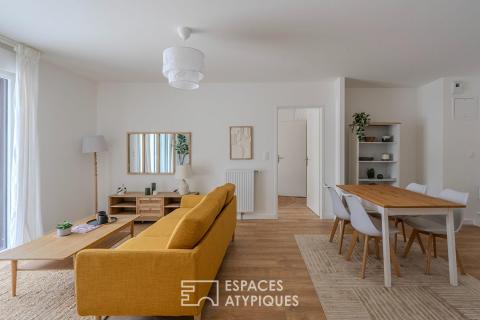 Appartement contemporain  87m2 de 3 chambres avec grande terrasse à proximité immédiate de la vieille ville de Guérande