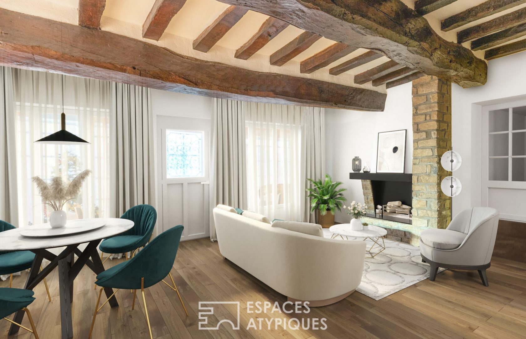 Maison de caractère dans le centre-ville de Fercé