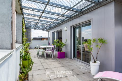 Duplex-Rooftop au dernier étage et sa terrasse panoramique