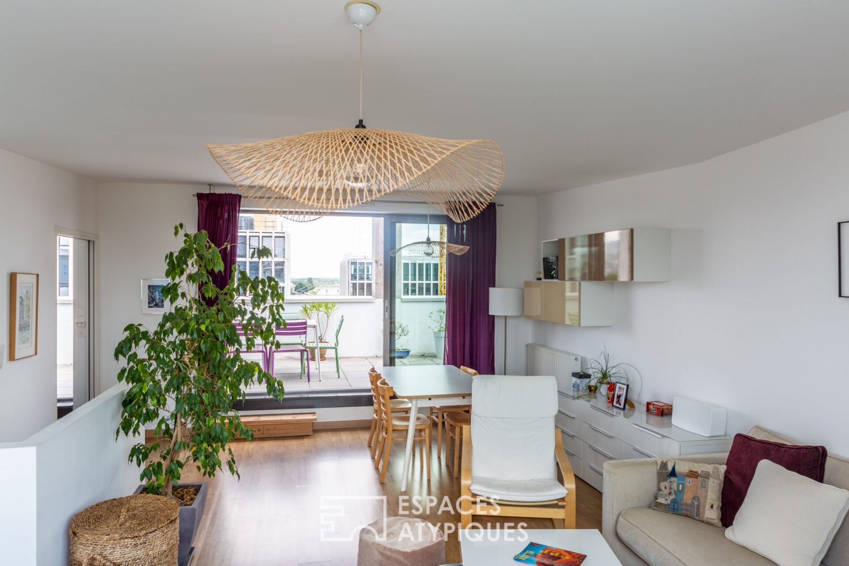 Duplex-Rooftop au dernier étage et sa terrasse panoramique