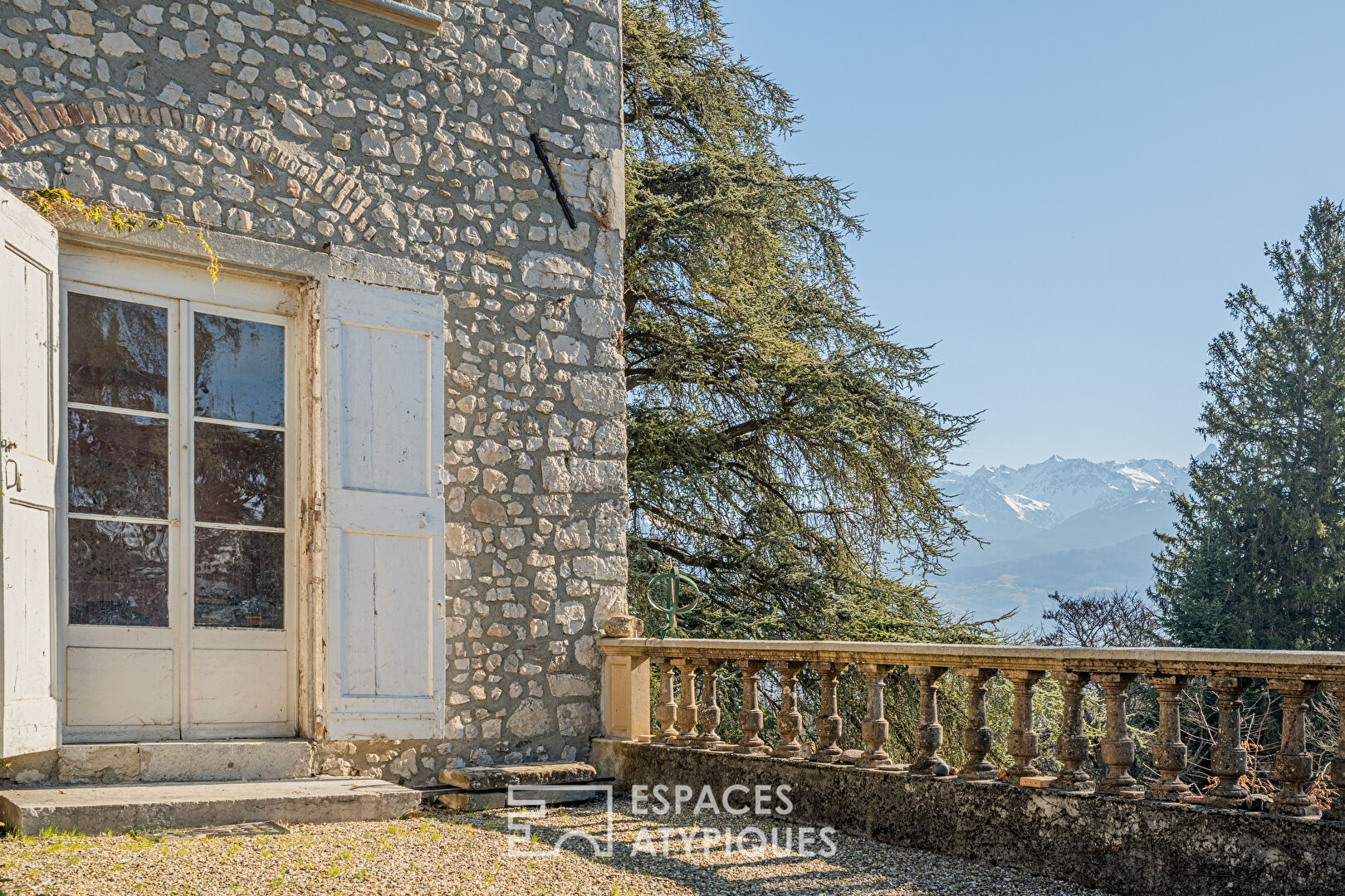 Old fortified house on the heights of Grésivaudan