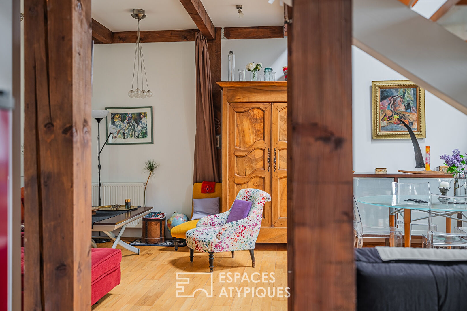 Duplex à l’esprit « loft » en centre bourg