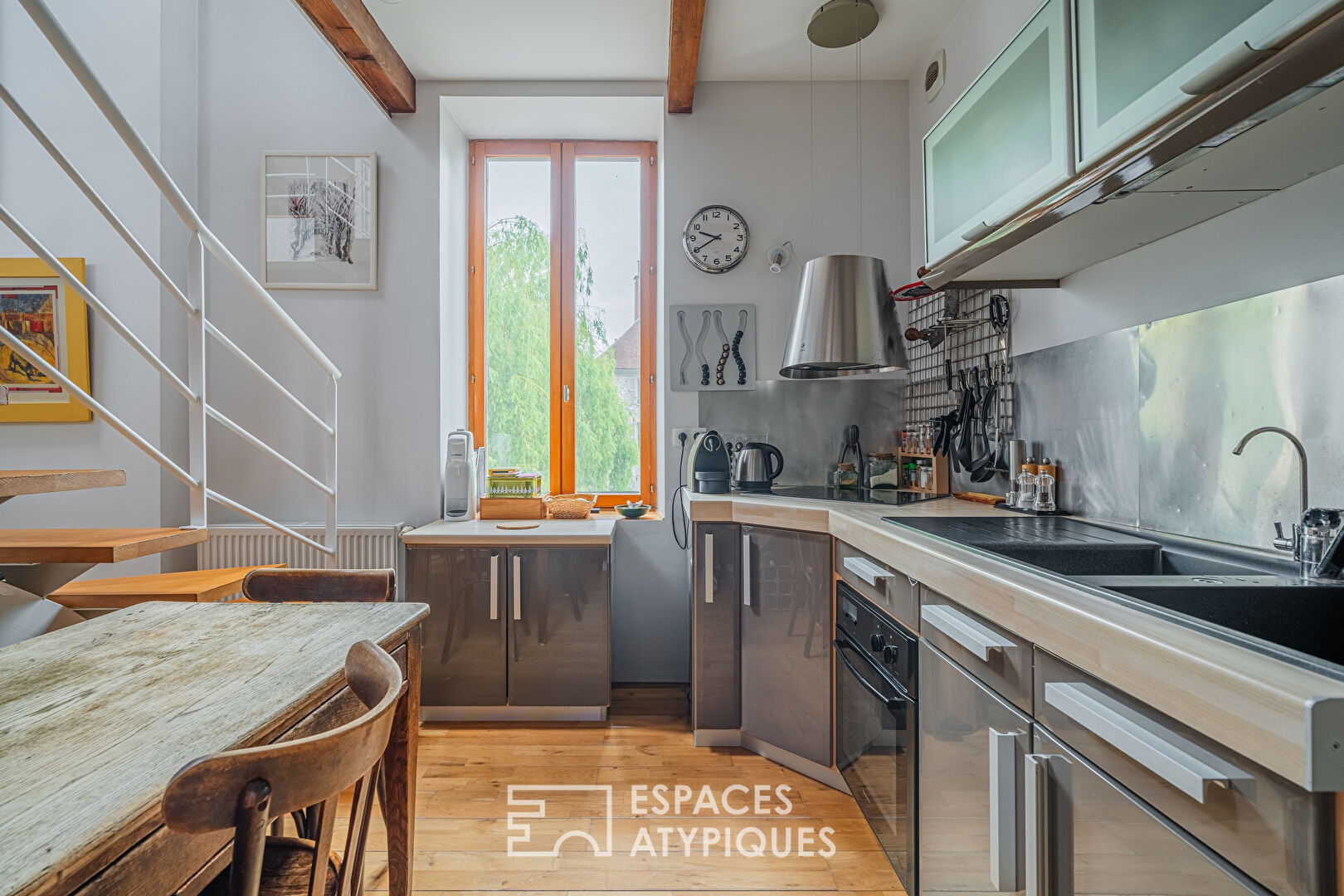 Duplex à l’esprit « loft » en centre bourg