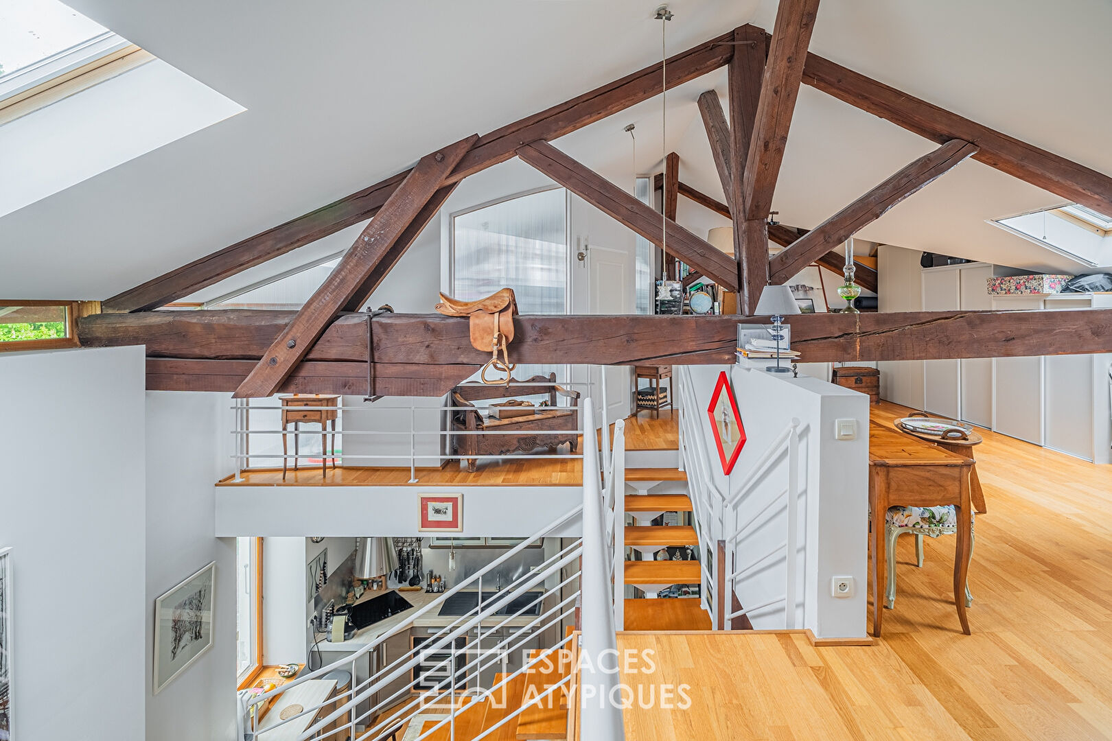 Duplex à l’esprit « loft » en centre bourg