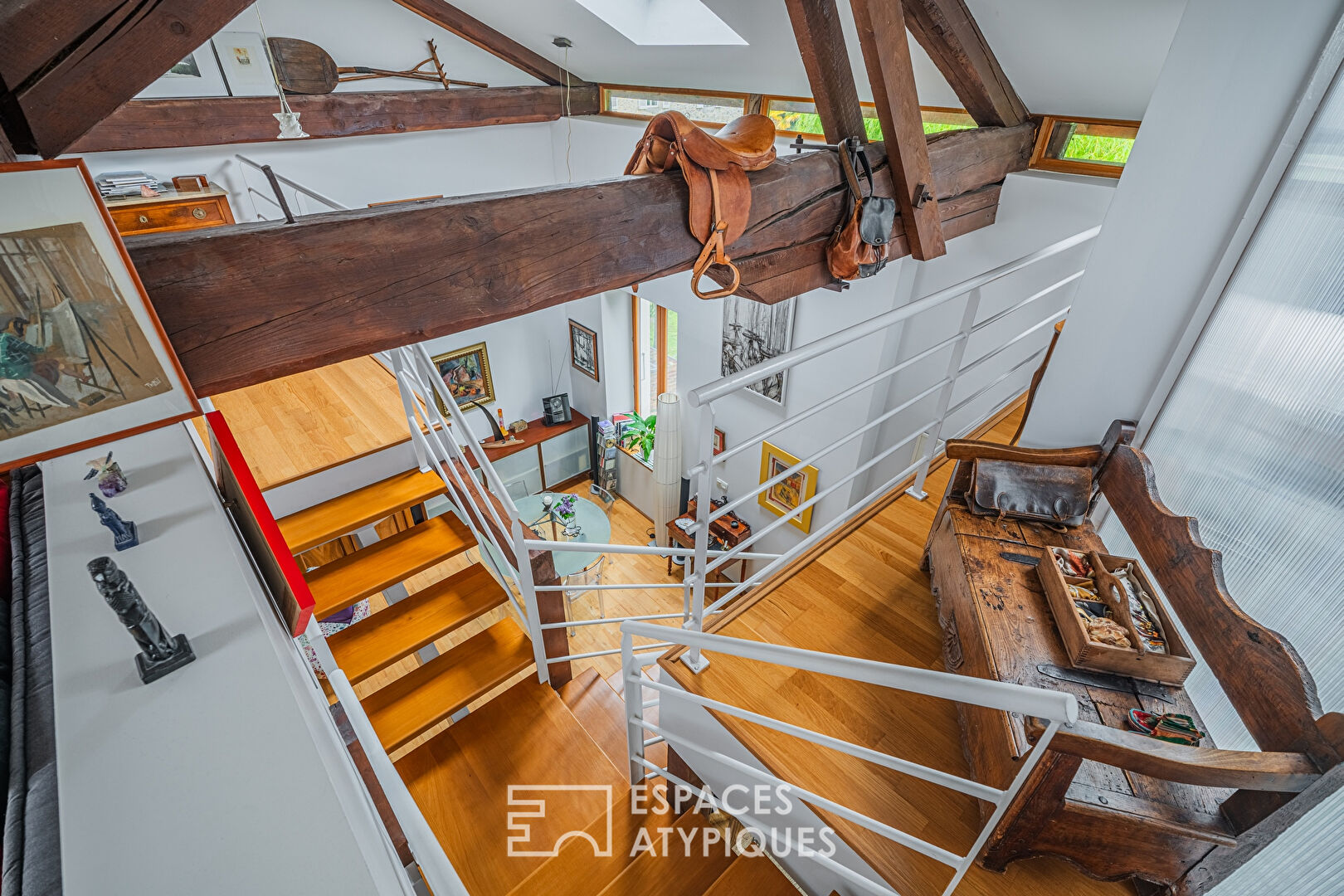 Duplex à l’esprit « loft » en centre bourg
