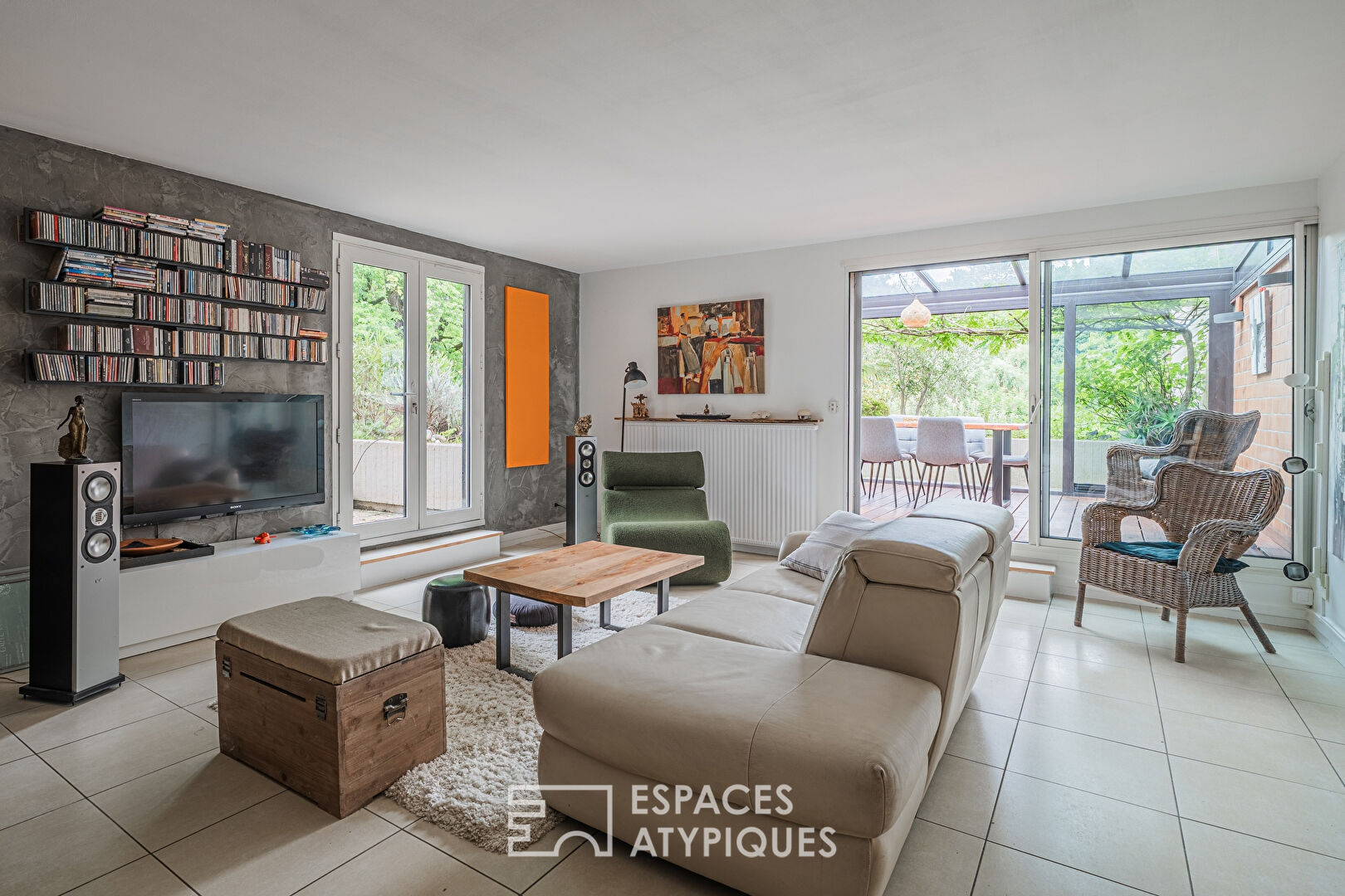 Appartement avec terrasses sur parc