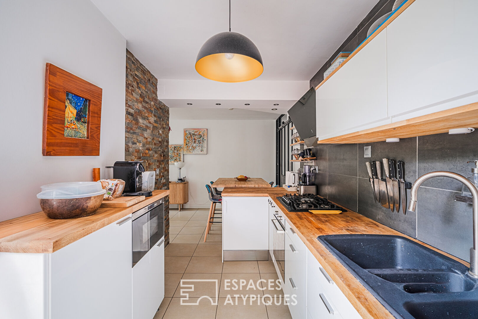Appartement avec terrasses sur parc