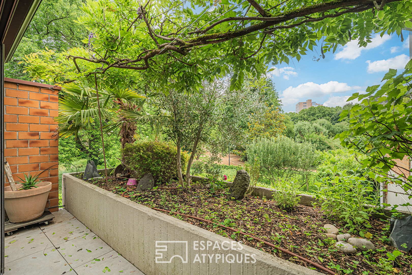 Appartement avec terrasses sur parc