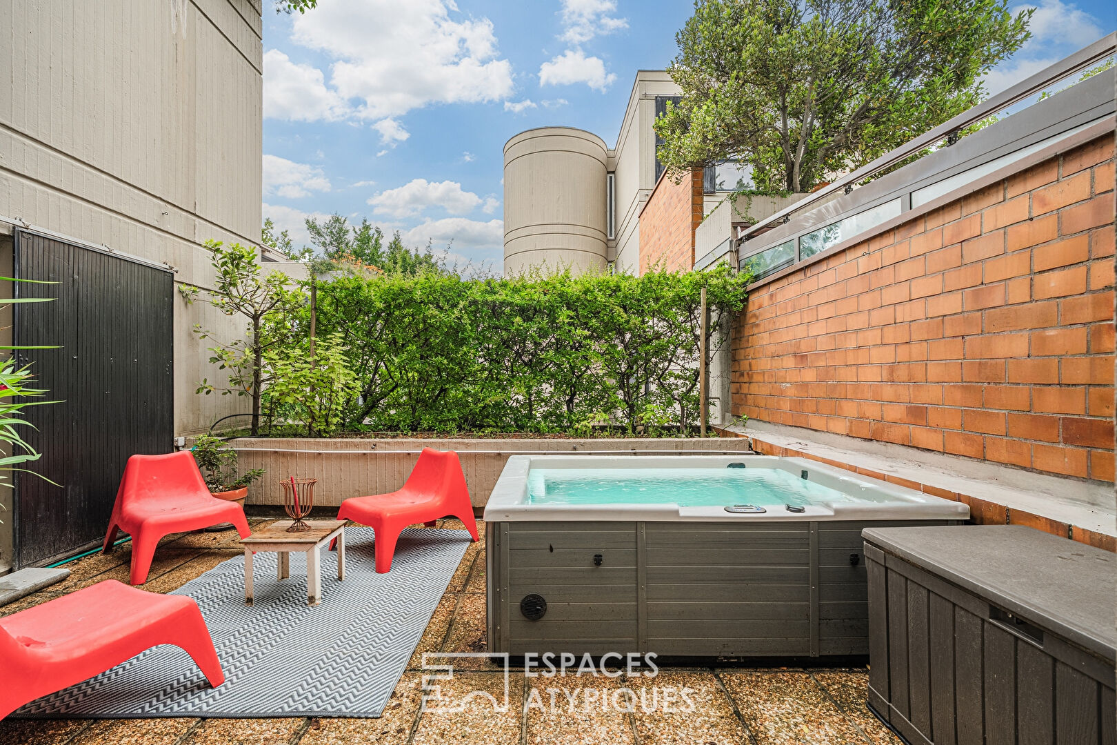 Appartement avec terrasses sur parc