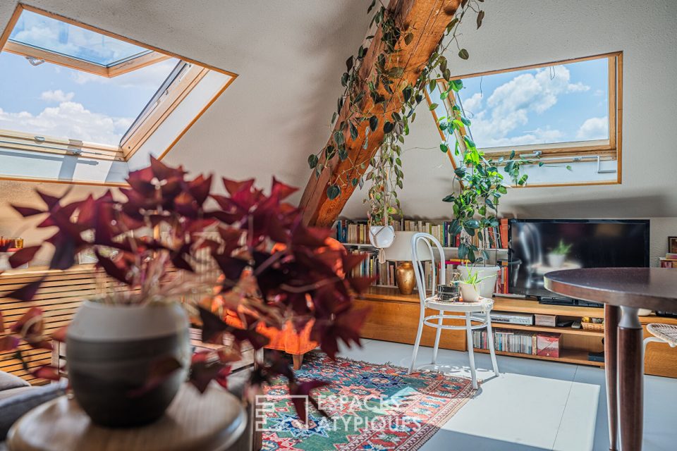 Appartement sous les toits comme un véritable cocon
