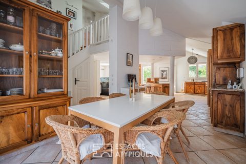 Maison à l’esprit landais avec piscine