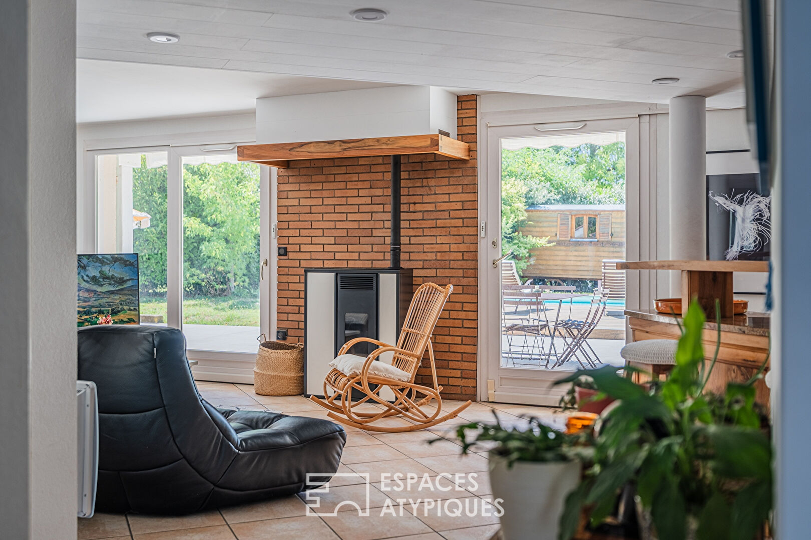 Maison à l’esprit landais avec piscine