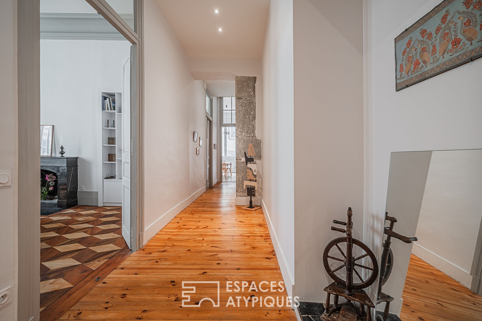 Appartement aux volumes hors norme dans un immeuble classé en centre ville