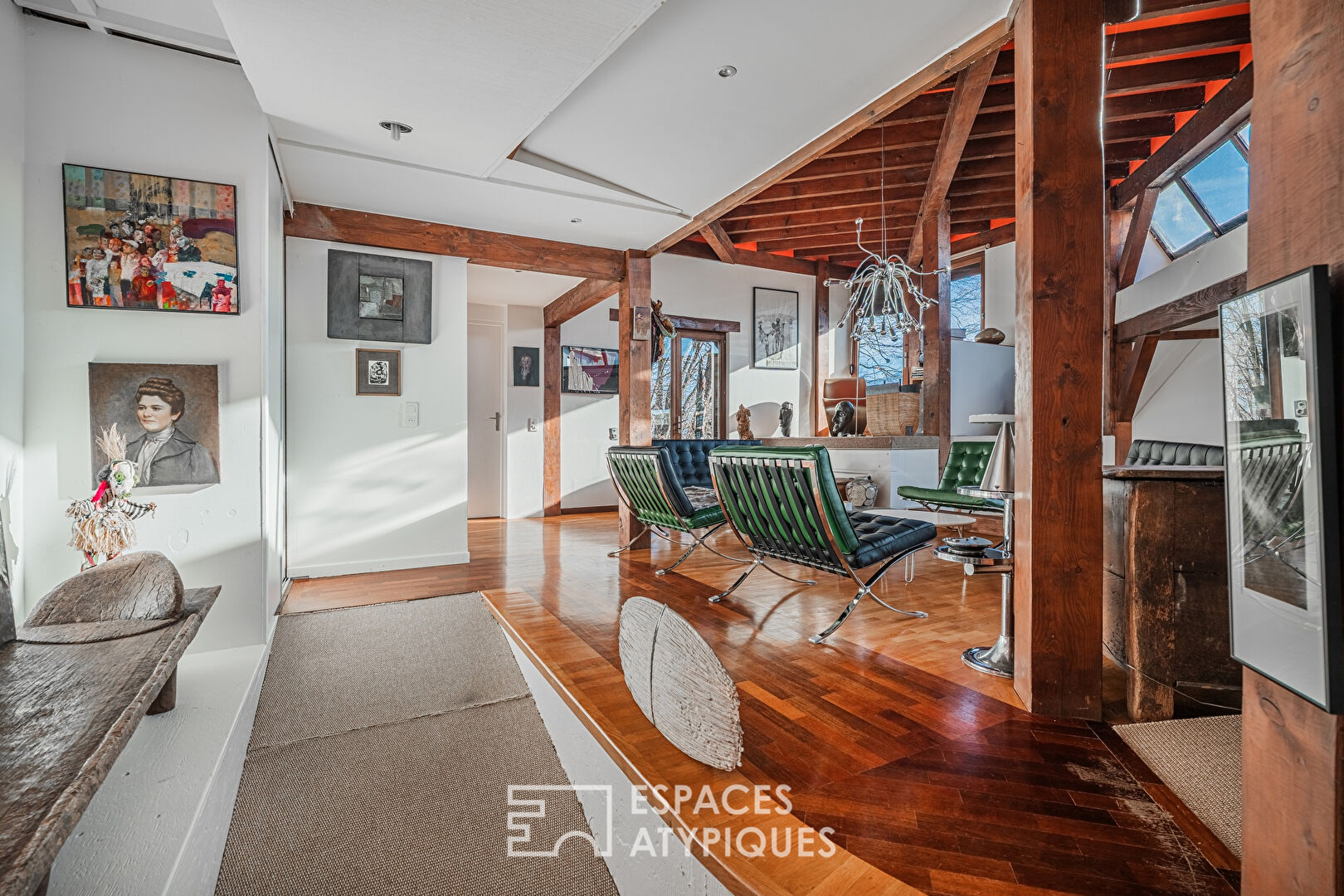 Maison bois moderniste et son atelier d&rsquo;artiste