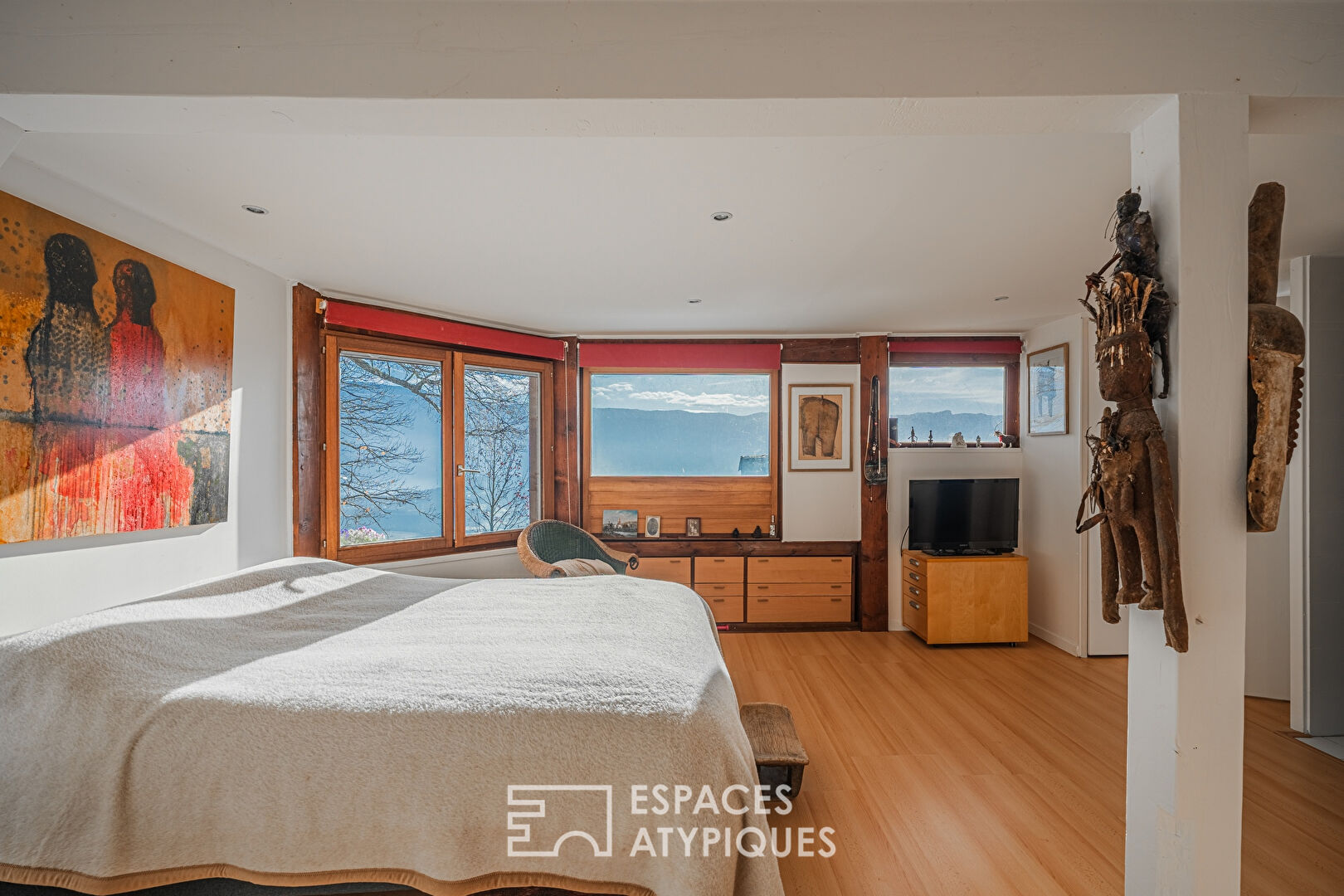 Maison bois moderniste et son atelier d&rsquo;artiste