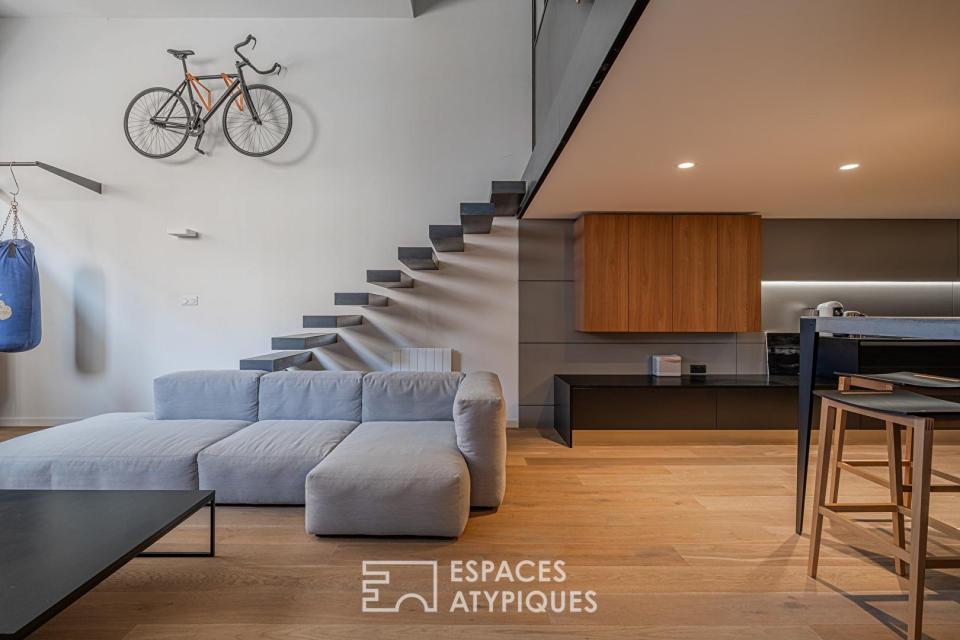Magnifique duplex d'architecte avec terrasse en centre ville