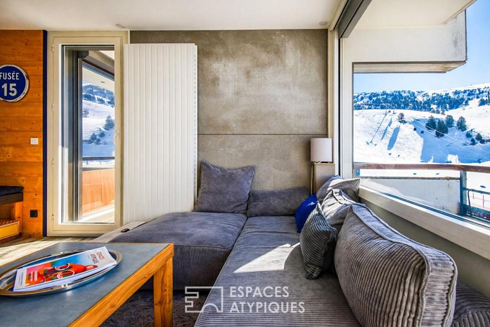 Chamrousse 1650 Appartement rénové skis aux pieds