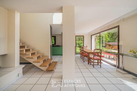 Maison des années 20 – belvédère suspendu face à Belledonne