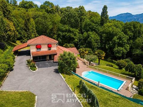 Villa de standing avec vue panoramique sur la plaine de l’isère