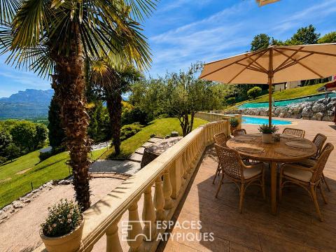 Villa de standing avec vue panoramique sur la plaine de l&rsquo;isère