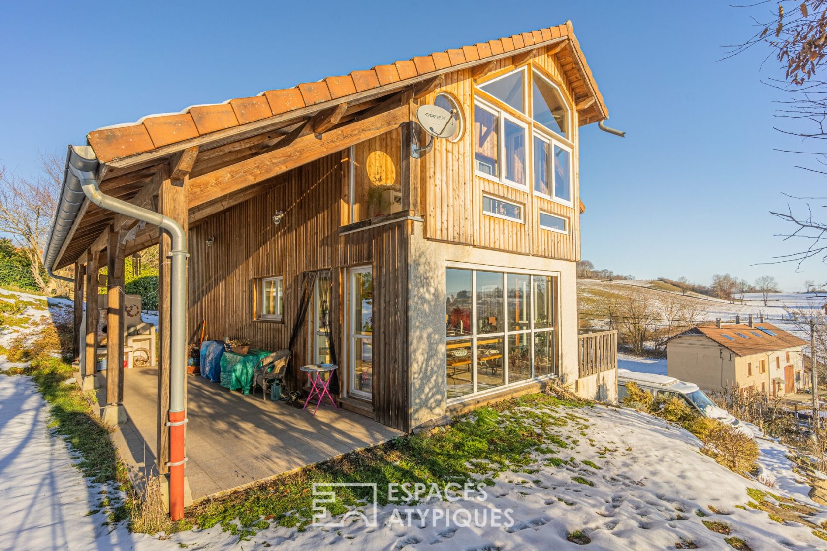 Maison écologique à ossature bois