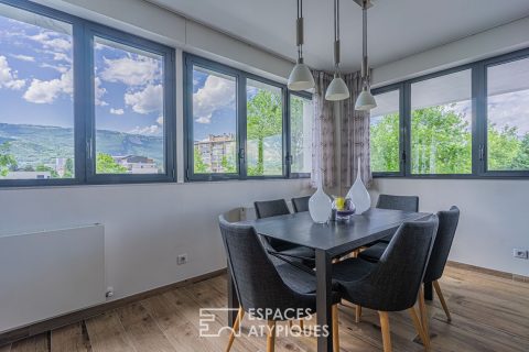Contemporary apartment with a view