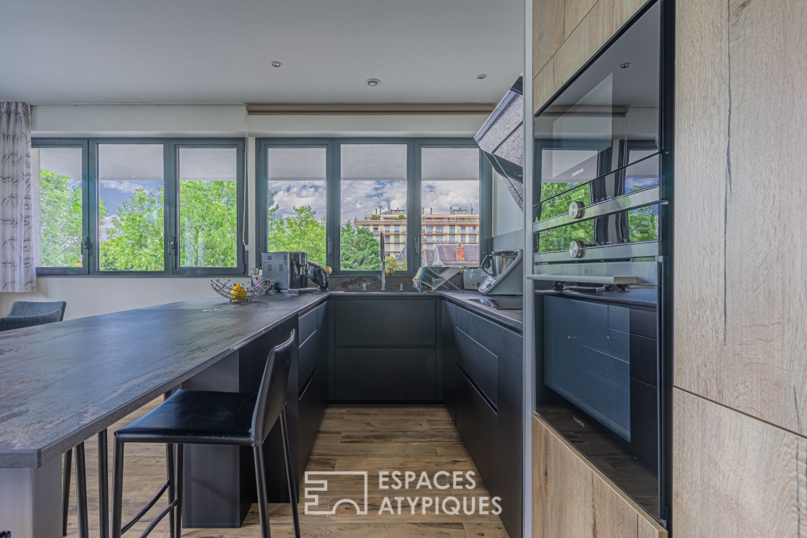 Contemporary apartment with a view