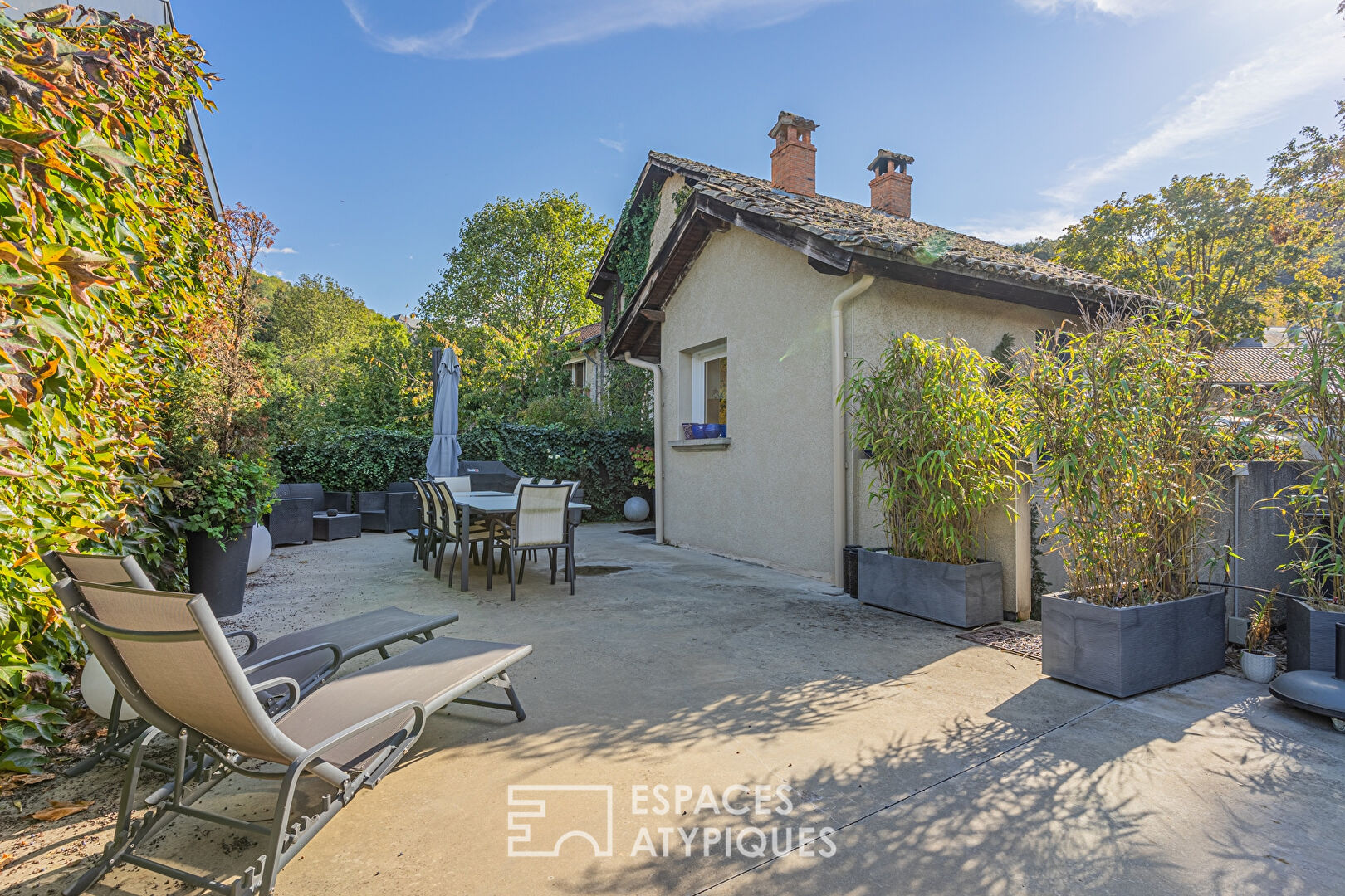 Village house with exposed stones