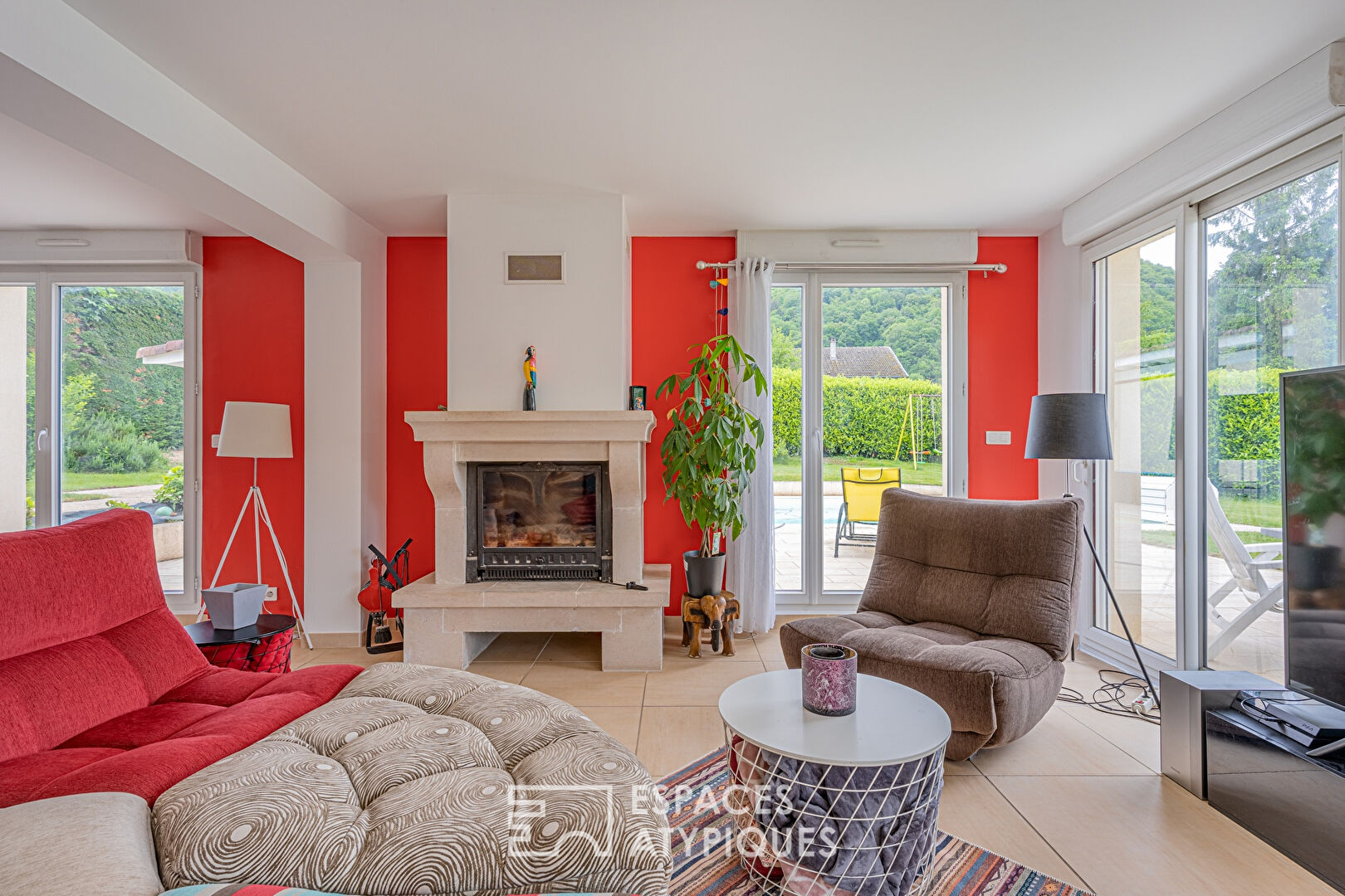 Maison contemporaine proche de la nature