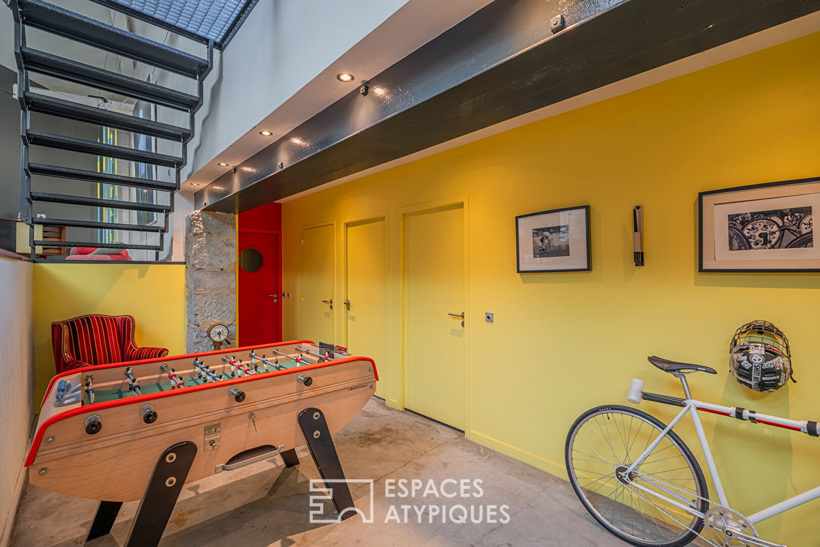 Appartement loft unique avec terrasse privative