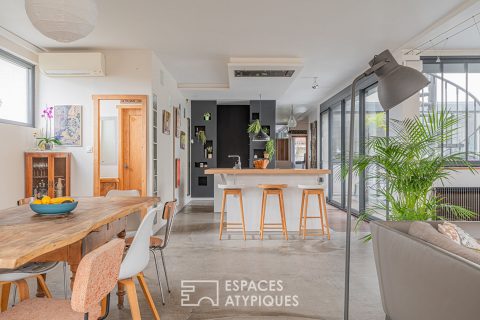 Loft avec son toit terrasse et sa piscine