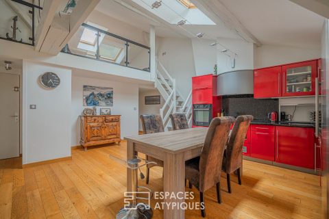 Appartement de caractère sous les toits en centre-bourg