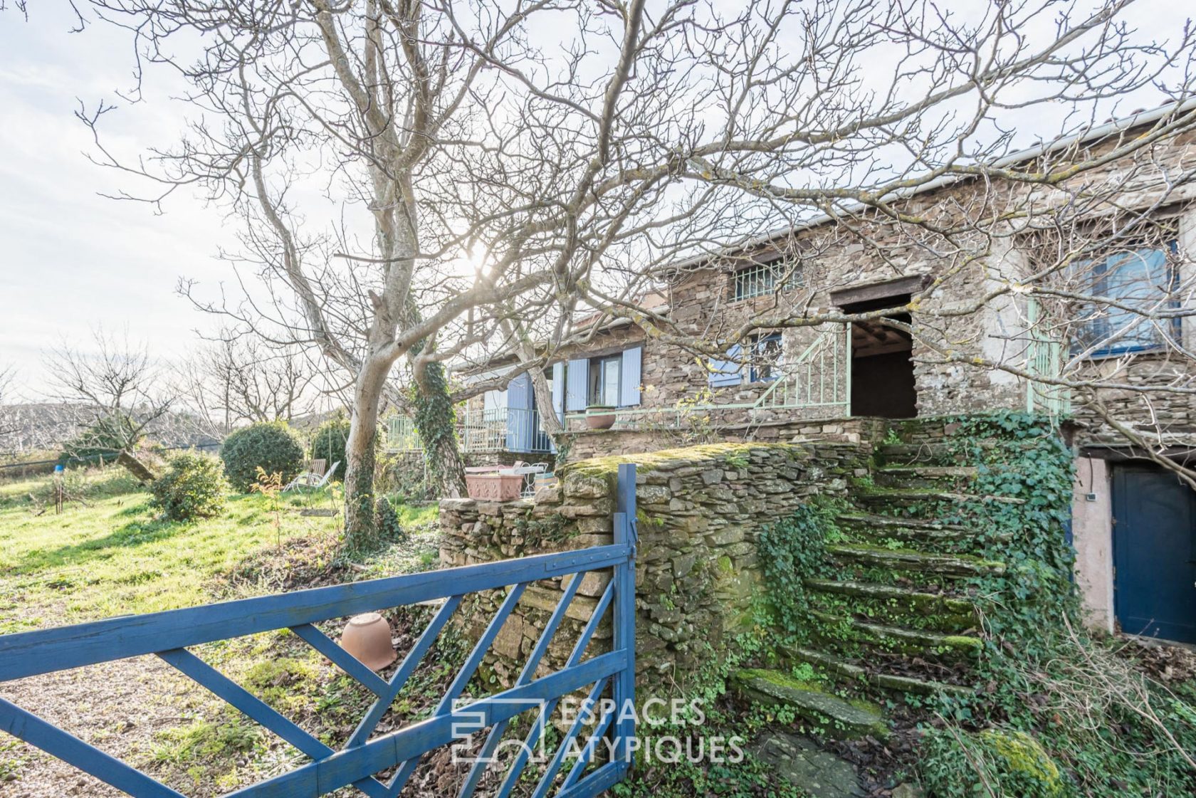 Maison en pierres avec vue imprenable