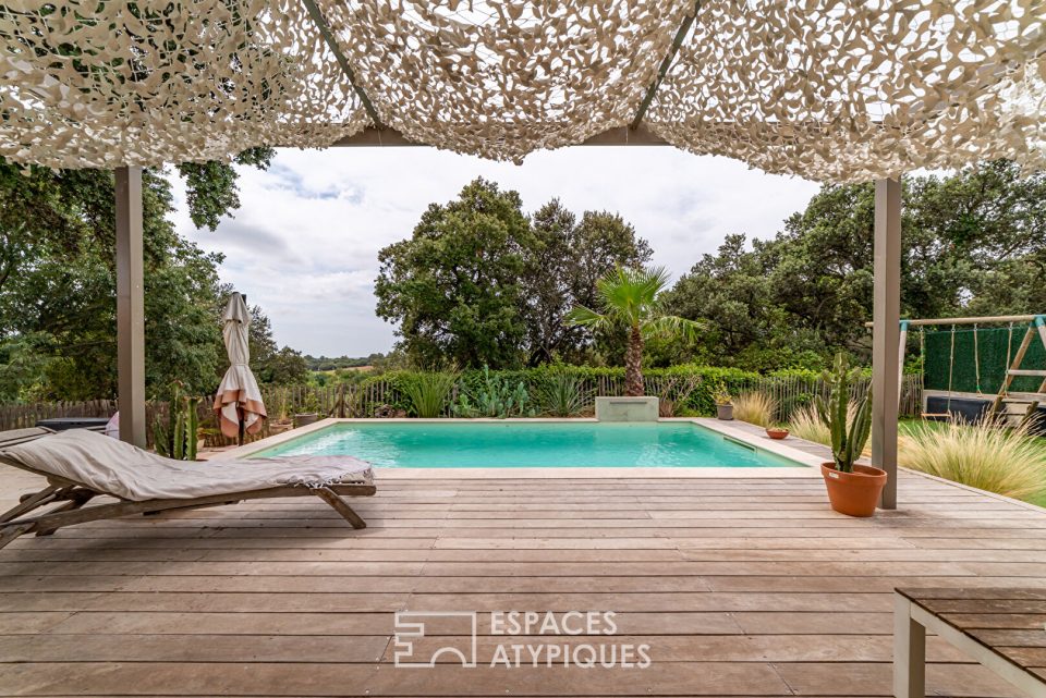 34160 SAINT DREZERY - Villa récente de 120m² avec piscine et spa - Réf. 1020EM-01