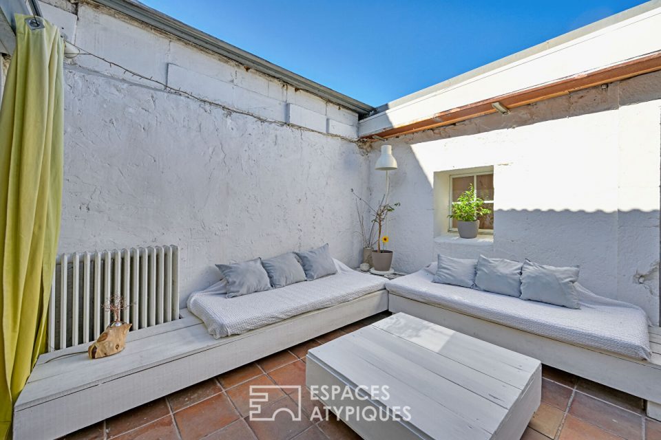 Maison de photographe avec son patio intimiste