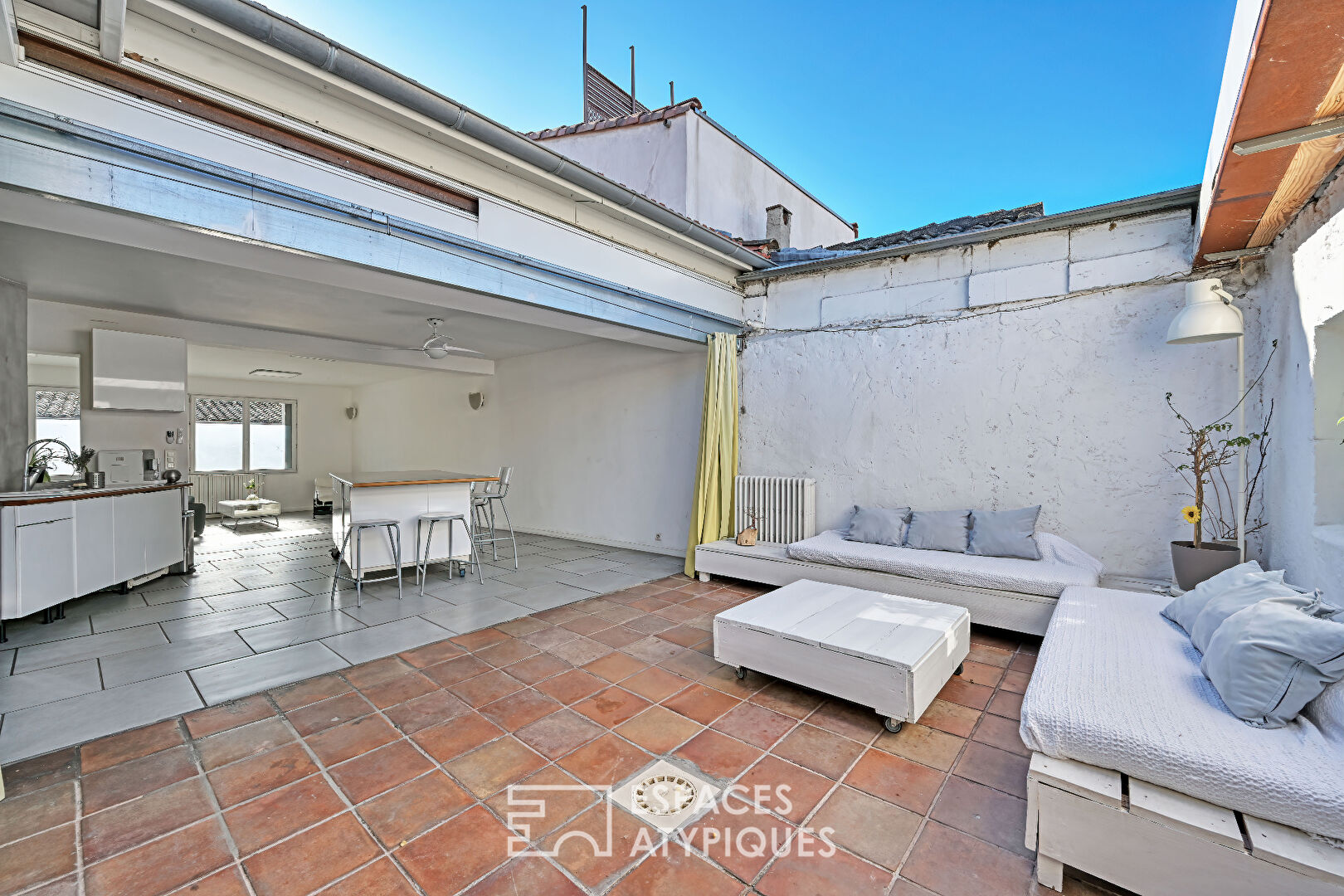 Photographer’s house with its intimate patio