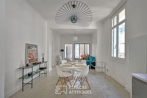 Duplex lumineux avec terrasse sur les toits en coeur de Montpellier