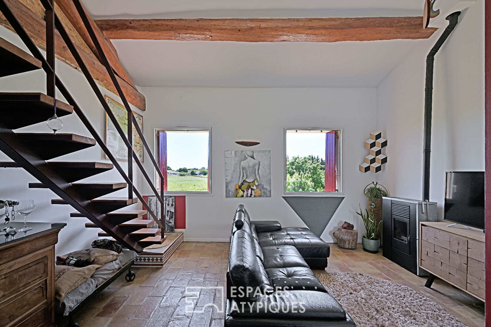 Charming duplex in an old farmhouse, in the heart of nature in Lattes