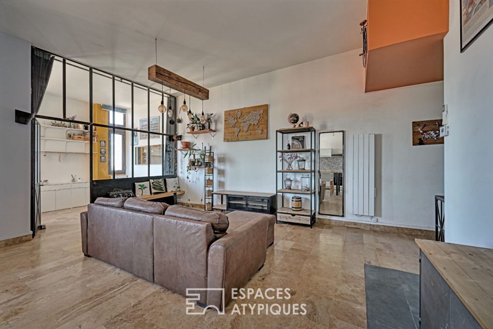 Loft contemporain avec verrière en hyper-centre